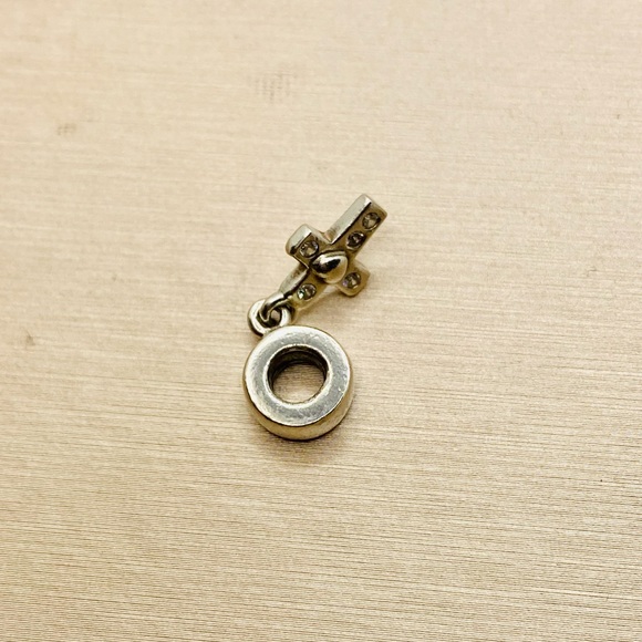 EUC Pandora 790355CZ Sterling Silver Cross Dangle w/ Clear Zirconia - RETIRED - Picture 7 of 9